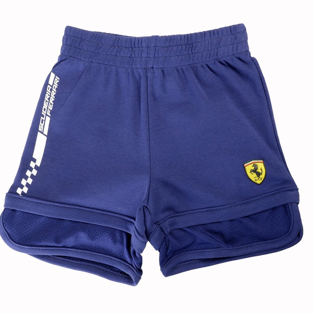 Scuderia Ferrari Infant Boy Blue Bermuda Shorts sz 9/12 M
